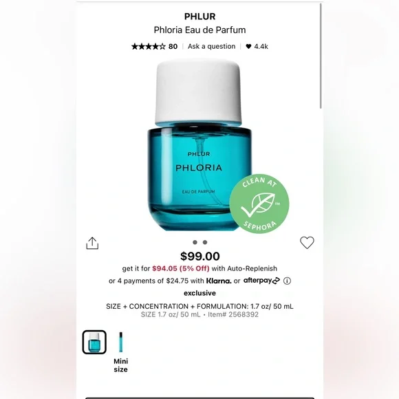 🪻NWT | Phlur PHLORIA Perfume 1.7 oz / 50 ml🪻 - Picture 5 of 8